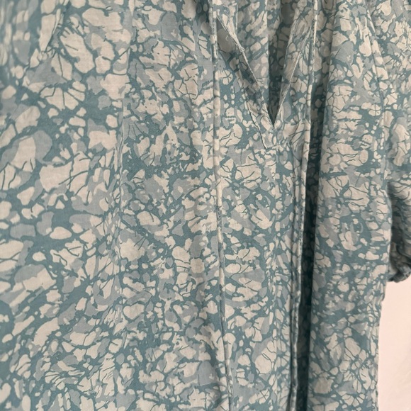 House Of Harlow 1960 Martine Seafoam Print Puff Balloon Shirt Sleeve Size M - Picture 9 of 11